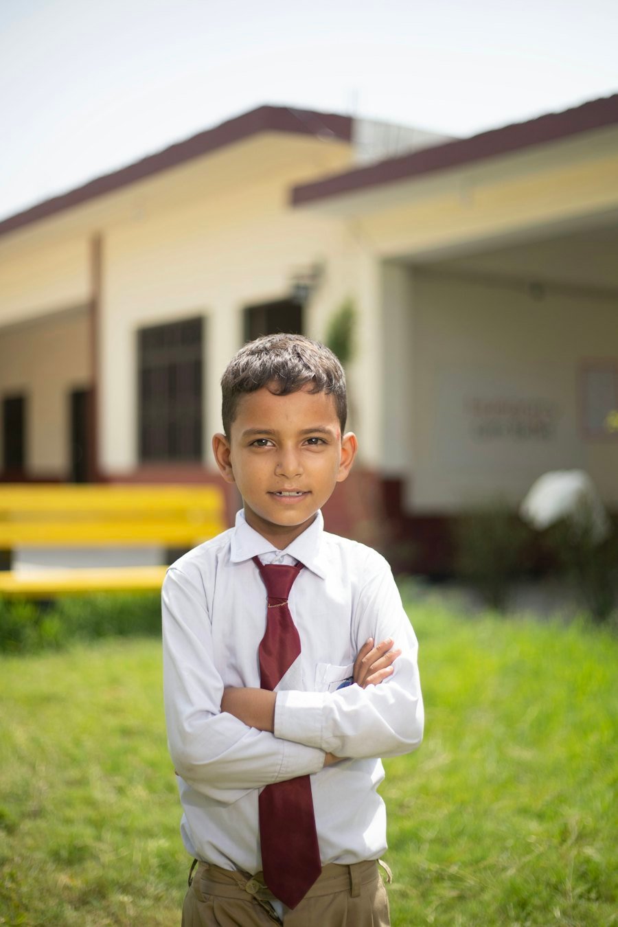 A Konrad student in school uniform